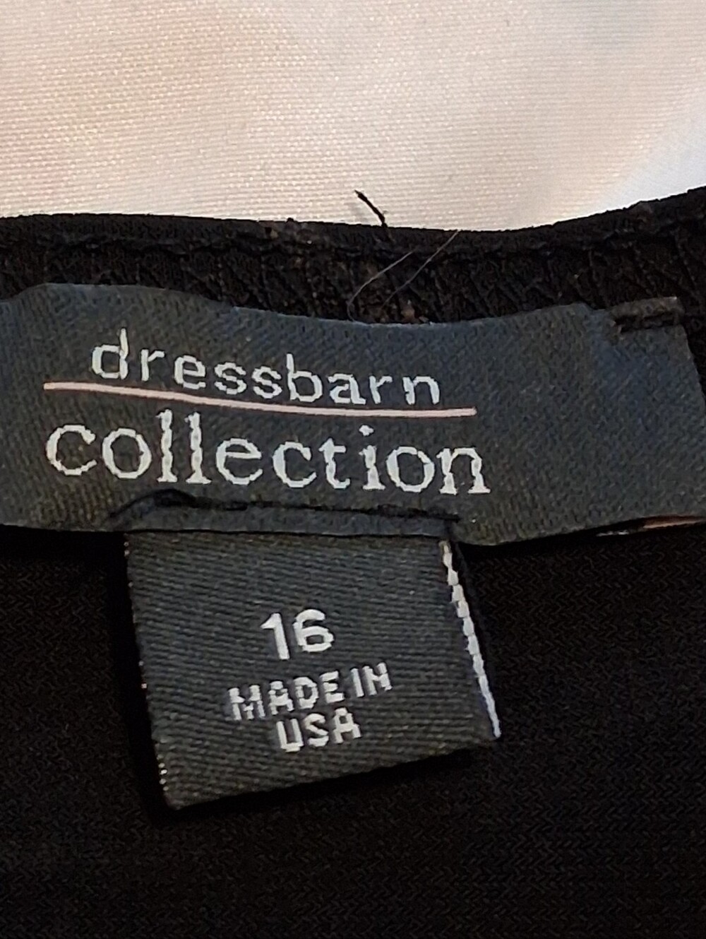 dressbarn Black Sleeveless V-Neck Top with Rhinestone Accent Sz16 Y2k Fairy - Picture 5 of 12